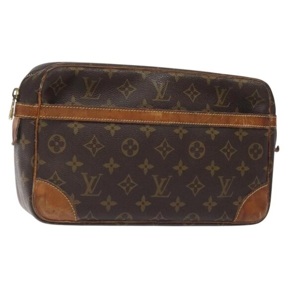 LOUIS VUITTON Monogram Compiegne 28 Clutch Bag - Picture 1 of 16